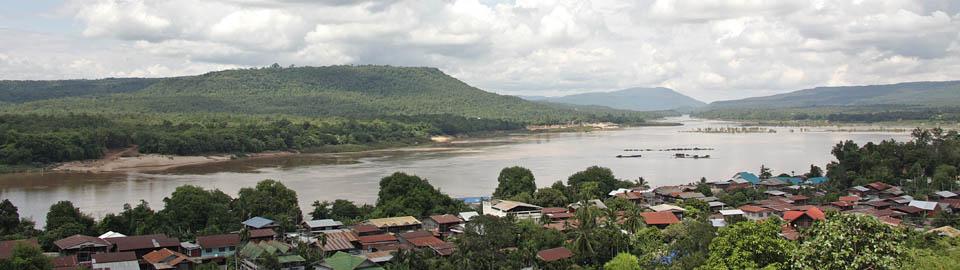 mountains along Mekong River
