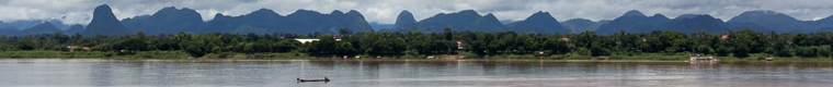 mountains along the Mekong River