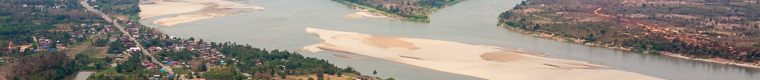 sandbar in Mekong River