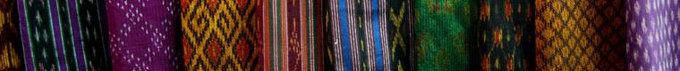 several silk fabric patterns