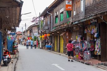 street with wooden buildings