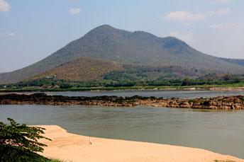 mountain along Mekong River