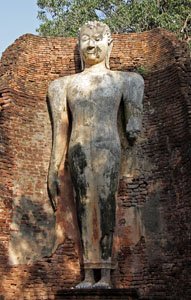 ancient standing Buddha