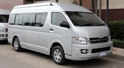 silver passenger van